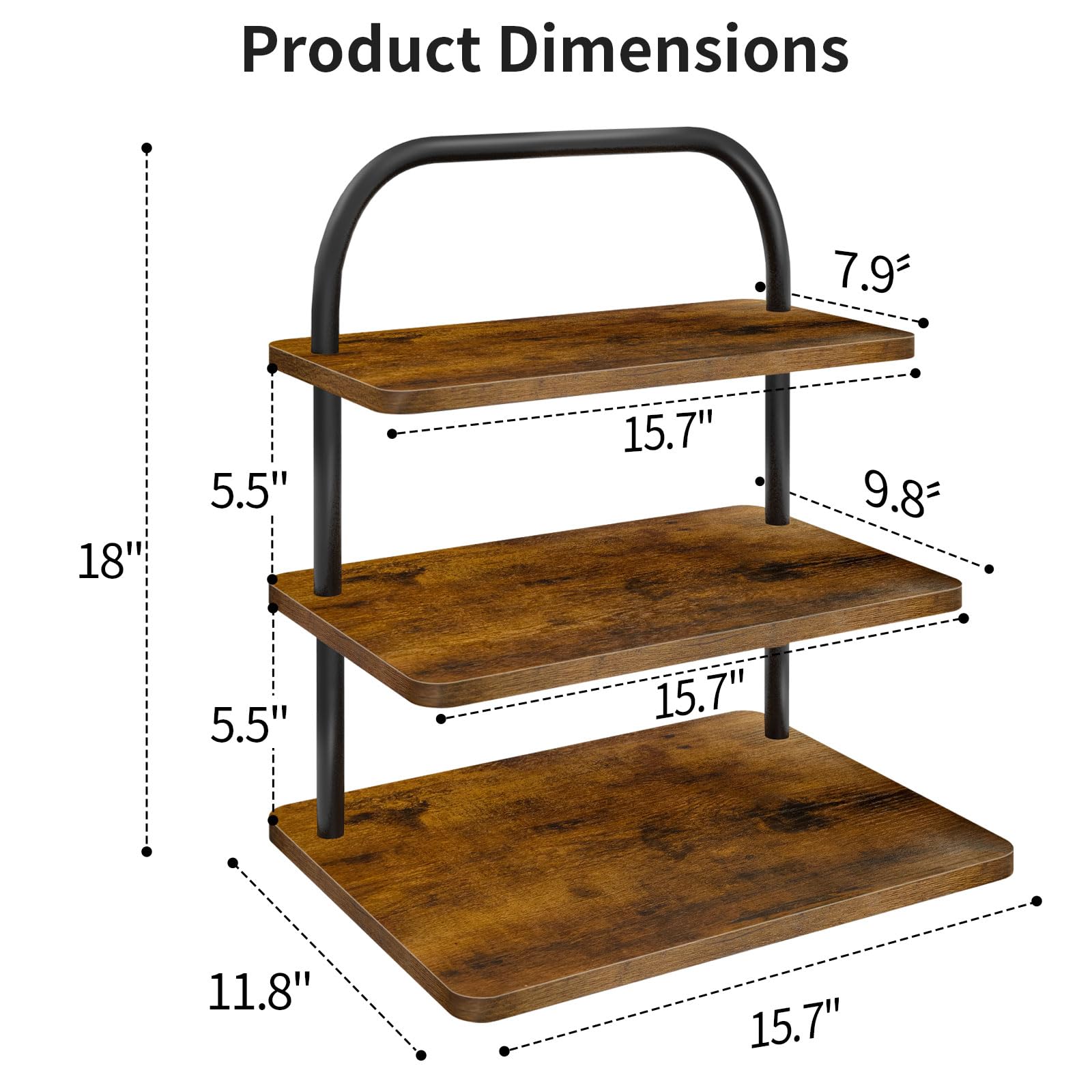 OugeWood anti-slip pads keep the stand steady on any surface
