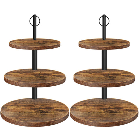 OugeWood cupcake stand 3-tier rustic display for elegant weddings and birthdays