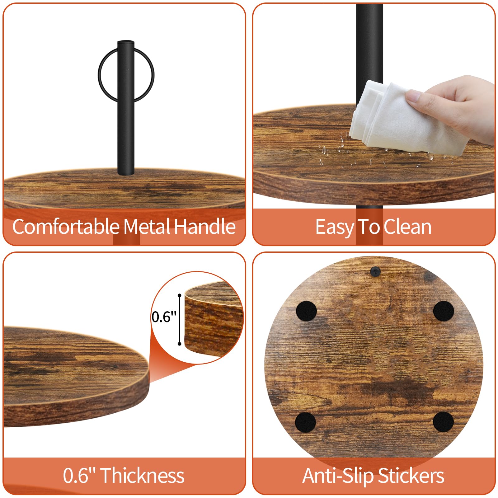 OugeWood Cupcake Stand rustic design complements weddings, baby showers, and other celebrations.