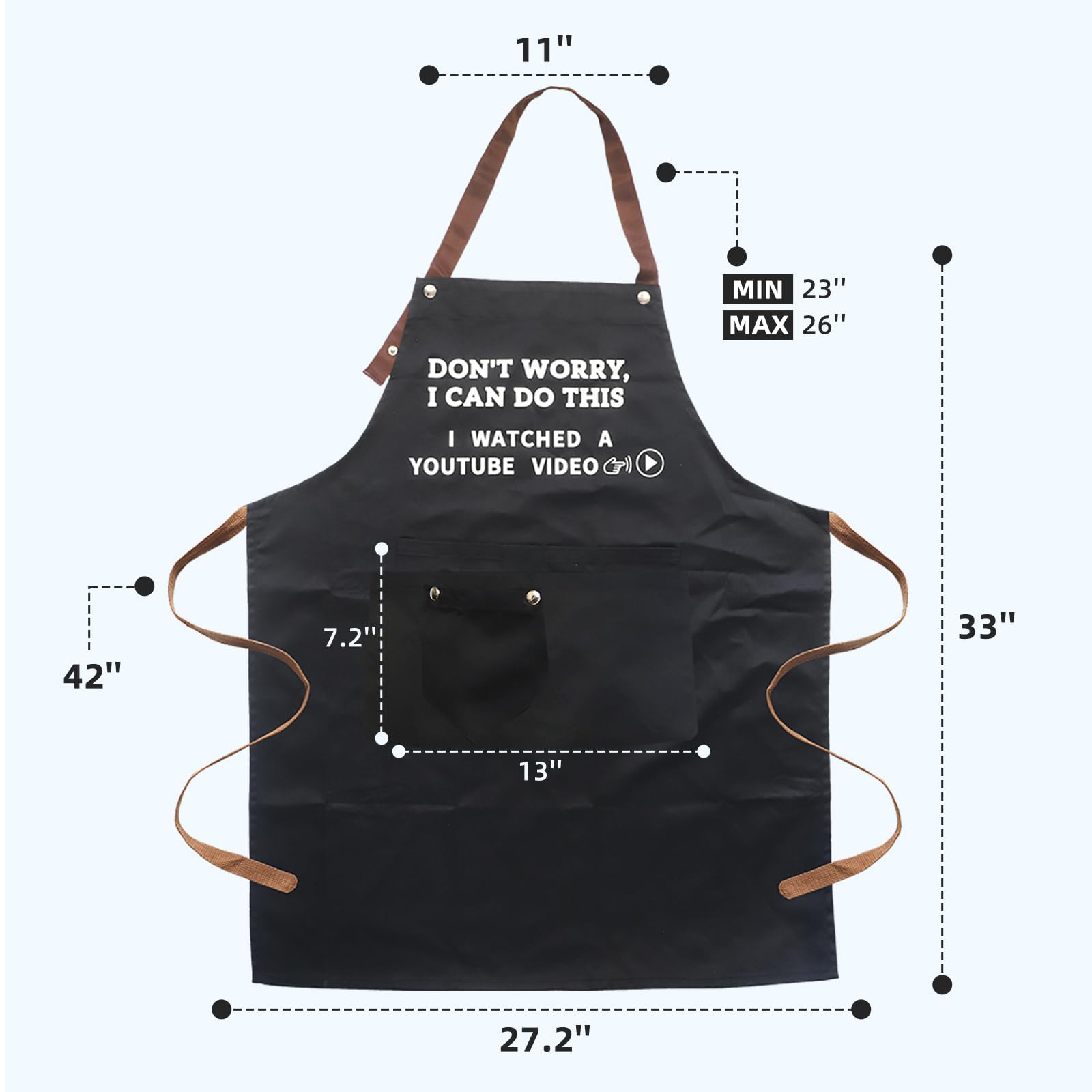 Ougher adjustable neck strap detail enhances fit for most body sizes.