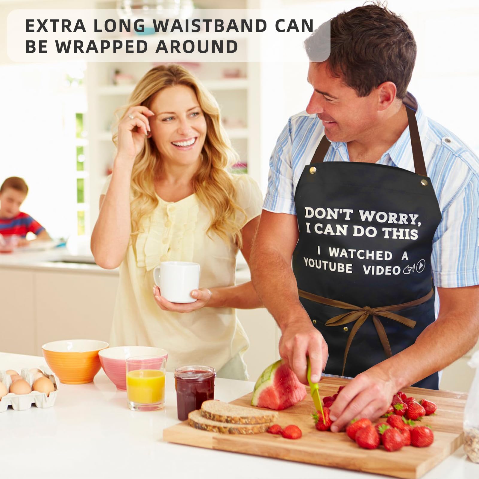 Ougher BBQ and kitchen gift idea apron, perfect for dad or friends.