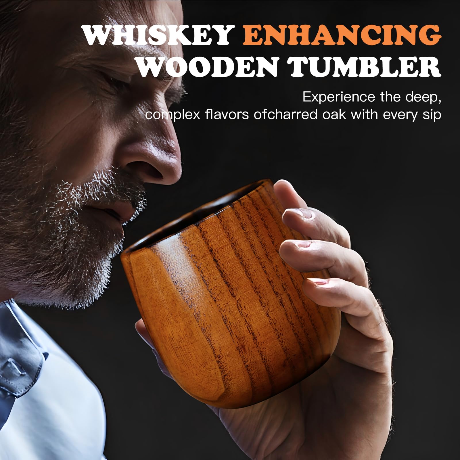 OUHT Hand wash-only wooden glass protects the finish and wood