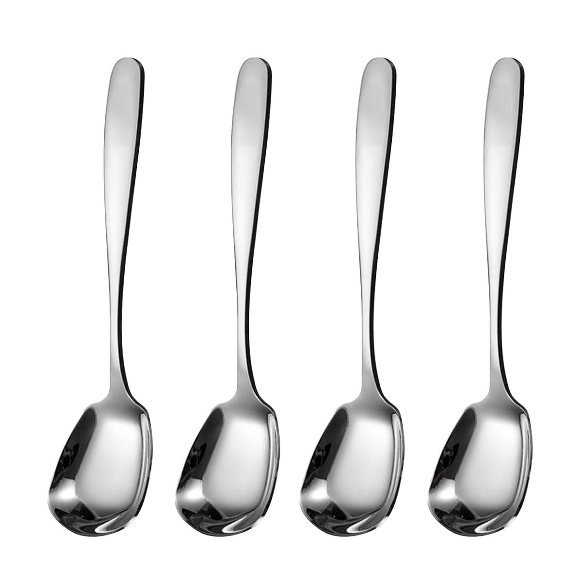 OULIGET square head spoon with square design for easy scooping of soups and sauces