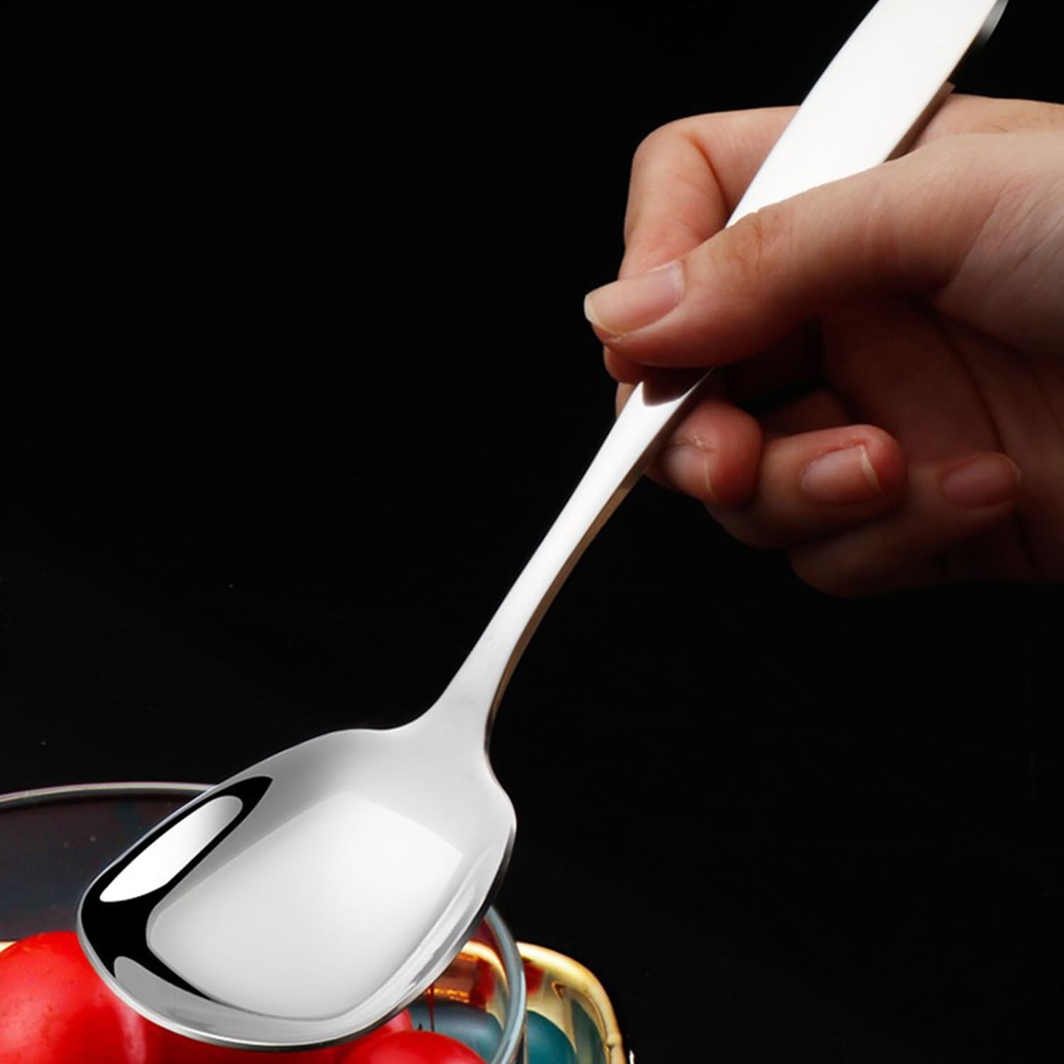 OULIGET thick 7-inch soup spoon designed for comfortable handling