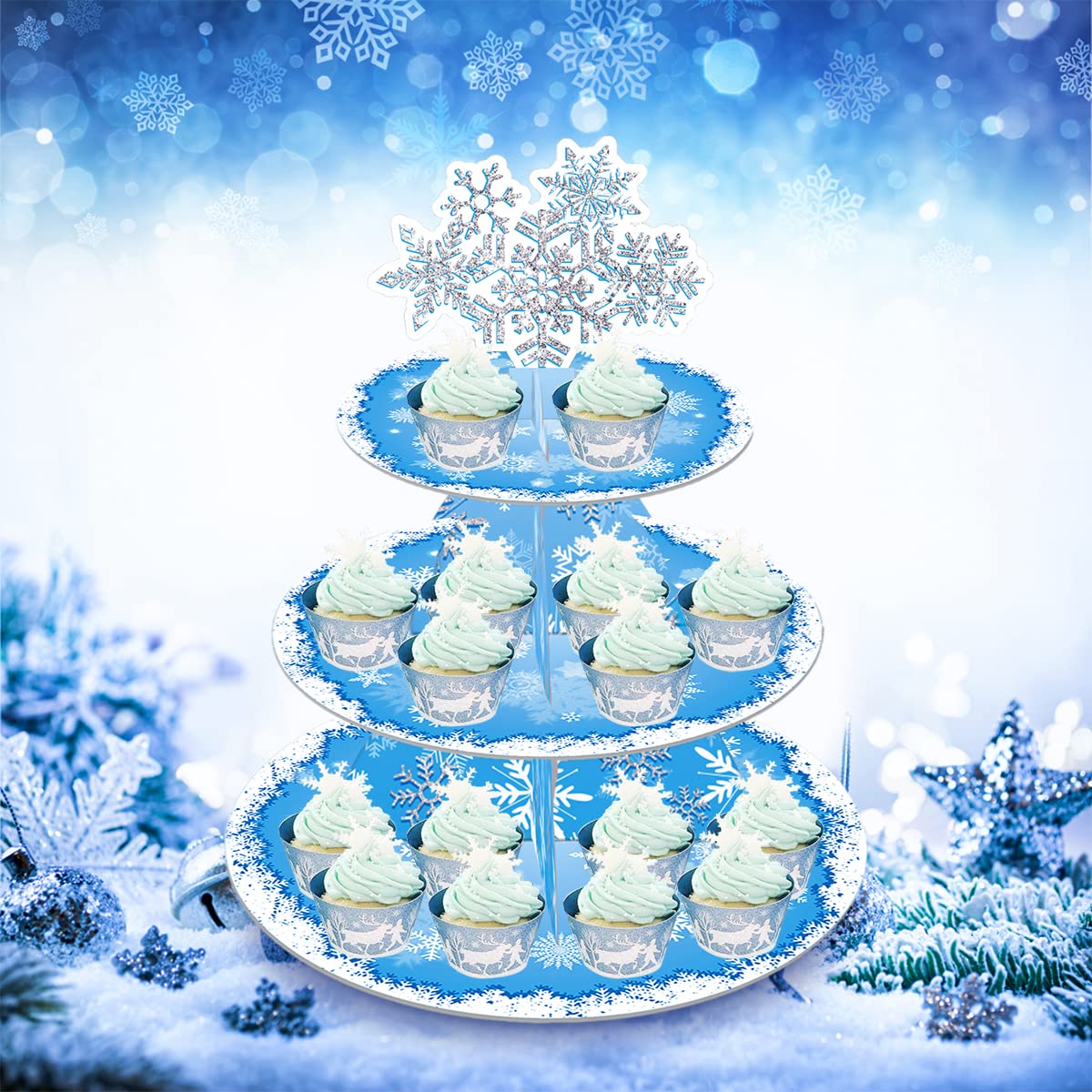 OULUN Snowflake Stand packaging, ready for gifting or party prep.