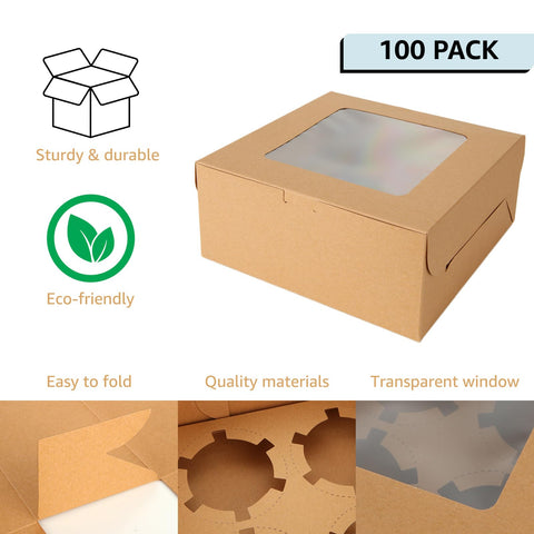 Oungy 100-pack kraft boxes offer bulk value for events and bakers