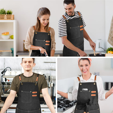 OUNLEN multi-use apron suits kitchen, garden, or workshop tasks