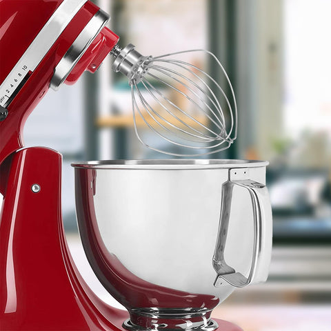 OUOLife K45WW dishwasher-safe whisk for quick cleanup after batches.