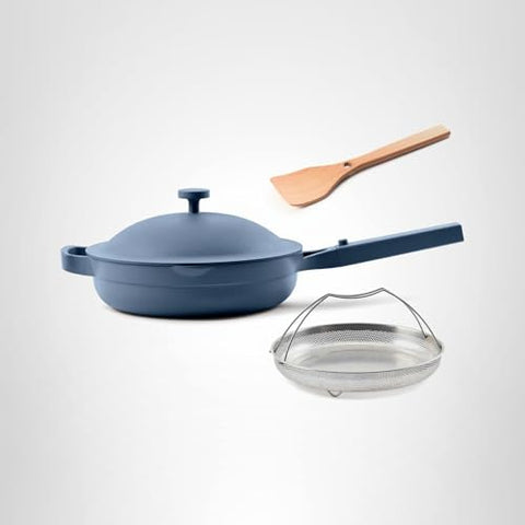 Stackable, space-saving design makes kitchen storage neat and accessible.