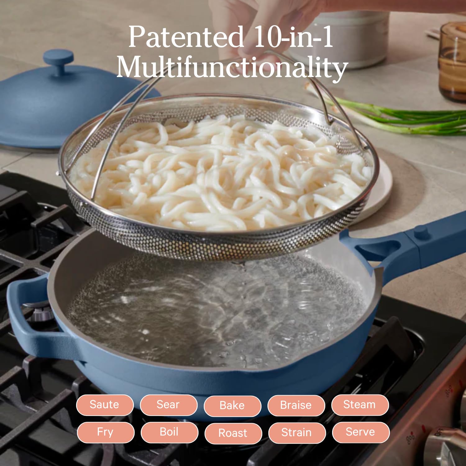 Thermakind ceramic nonstick coating provides easy release while staying toxin-free.