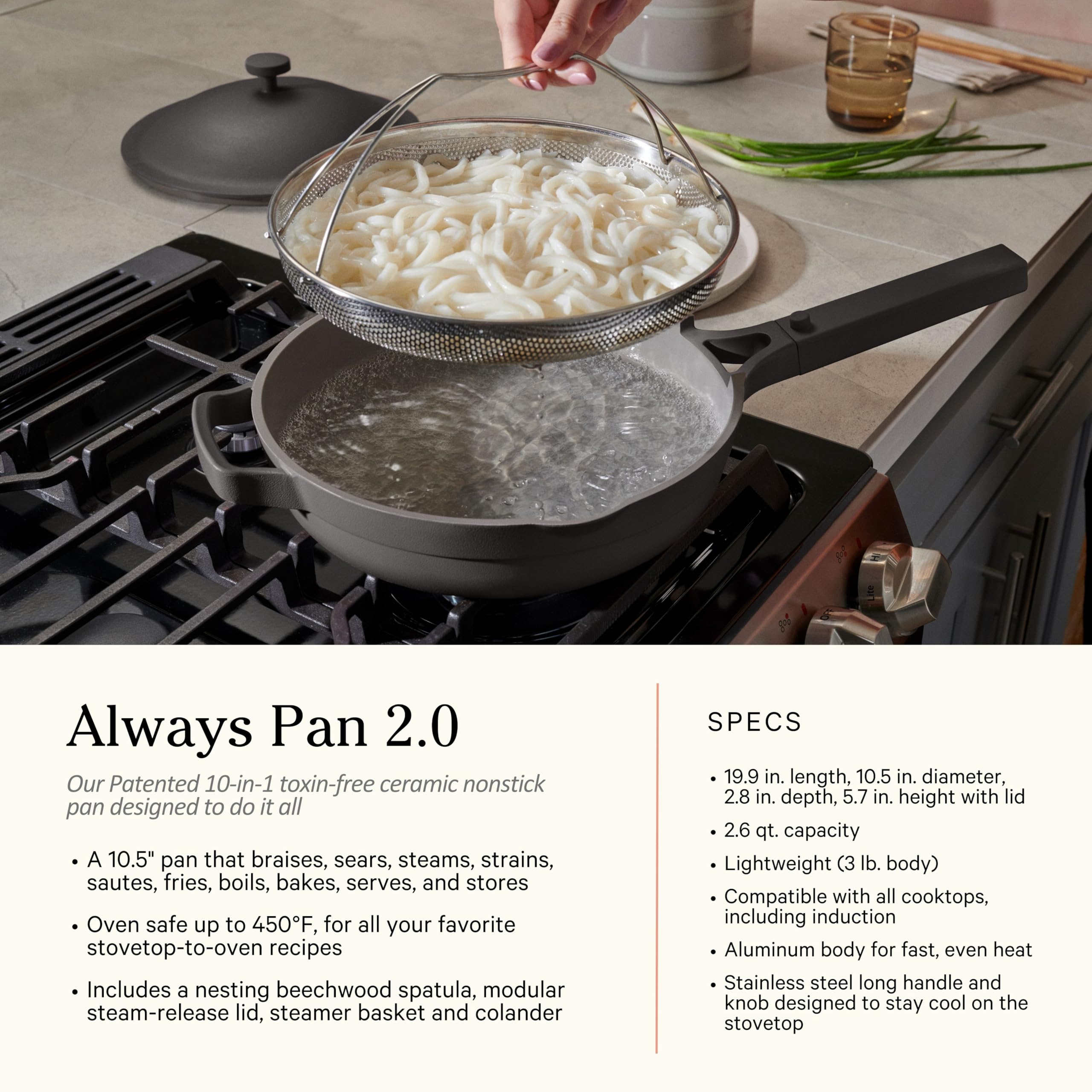 Our Place Always Pan mini ready for quick meals and small portions