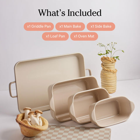 Our Place bakeware nesting design saves space when stored