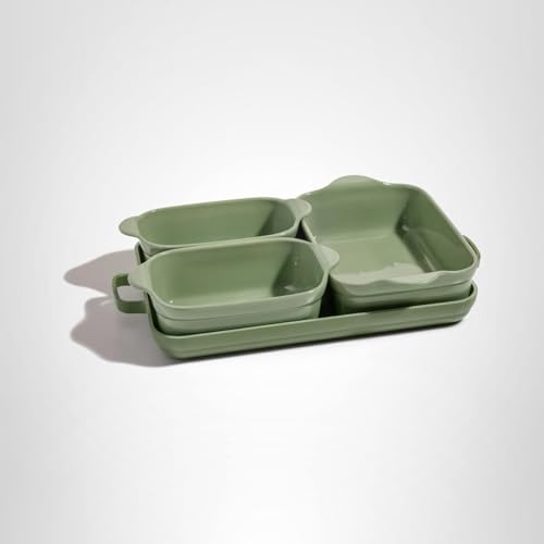Our Place sage bakeware adds style and organization to your kitchen.