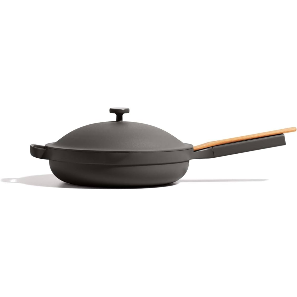 Our Place Large Always Pan with modular lid in close-up showing versatile cooking control