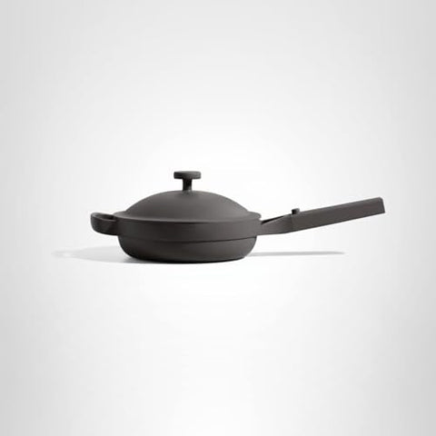 Compact dorm kitchen scene highlights space-saving design with Our Place Mini Always Pan.