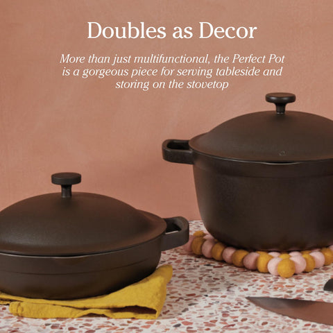 Our Place Mini Perfect Pot is oven-safe up to 450°F