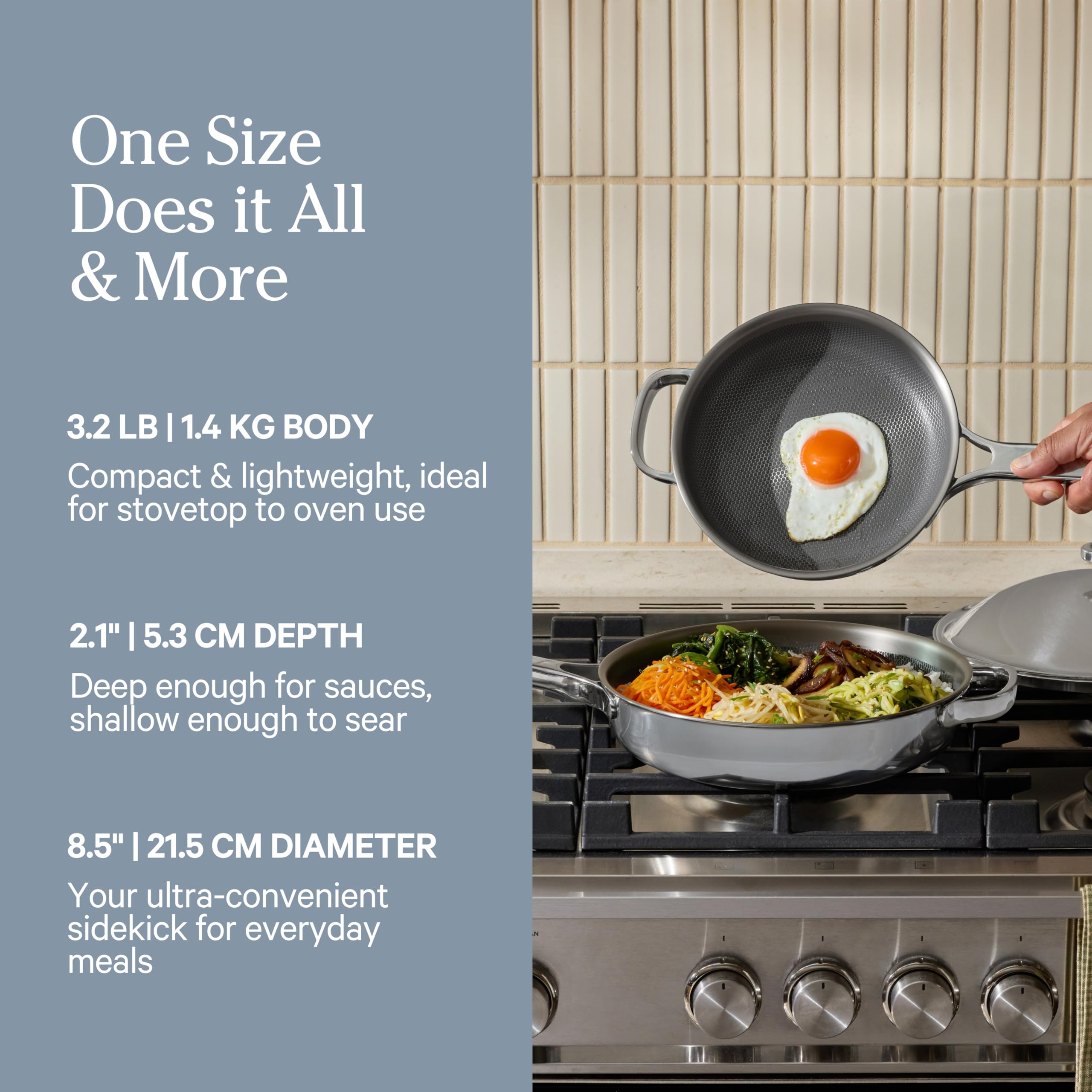 Pour rim in action emphasizes drip-free pouring and control