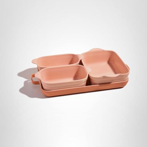 Our Place modular design stacks neatly for space-saving storage.