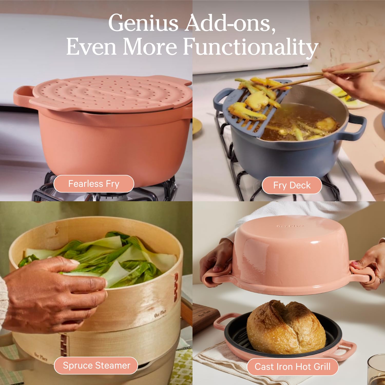 Our Place Perfect Pot induction-compatible design works on all cooktops