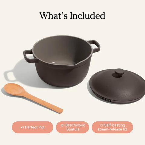 Our Place Perfect Pot lightweight design makes handling easy