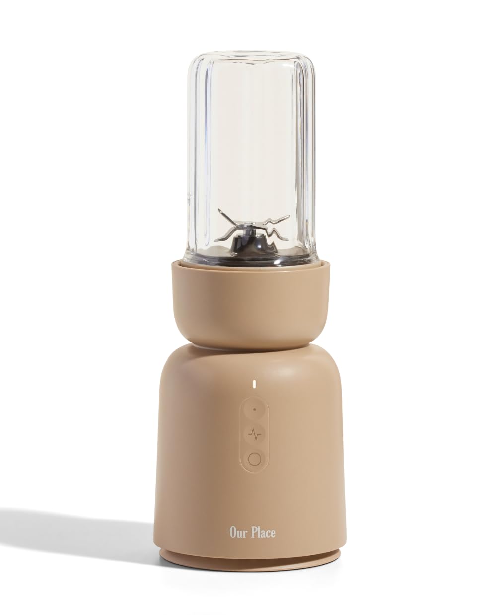 Our Place Splendor Blender 1000W motor powers smooth blends.