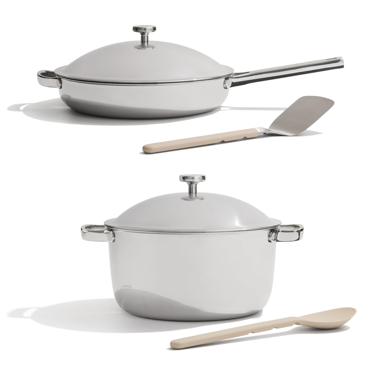Our Place Titanium Pro Always Pan Pro top view for versatile searing and sautéing.