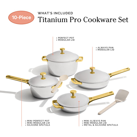 Our Place Titanium Pro induction-ready cookware works on all hob types.