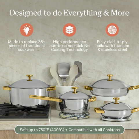 Our Place Titanium Pro Perfect Pot Pro ideal for soups and grains.