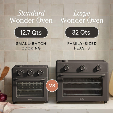 Countertop design of the Wonder Oven fits compact kitchens without sacrificing capacity.