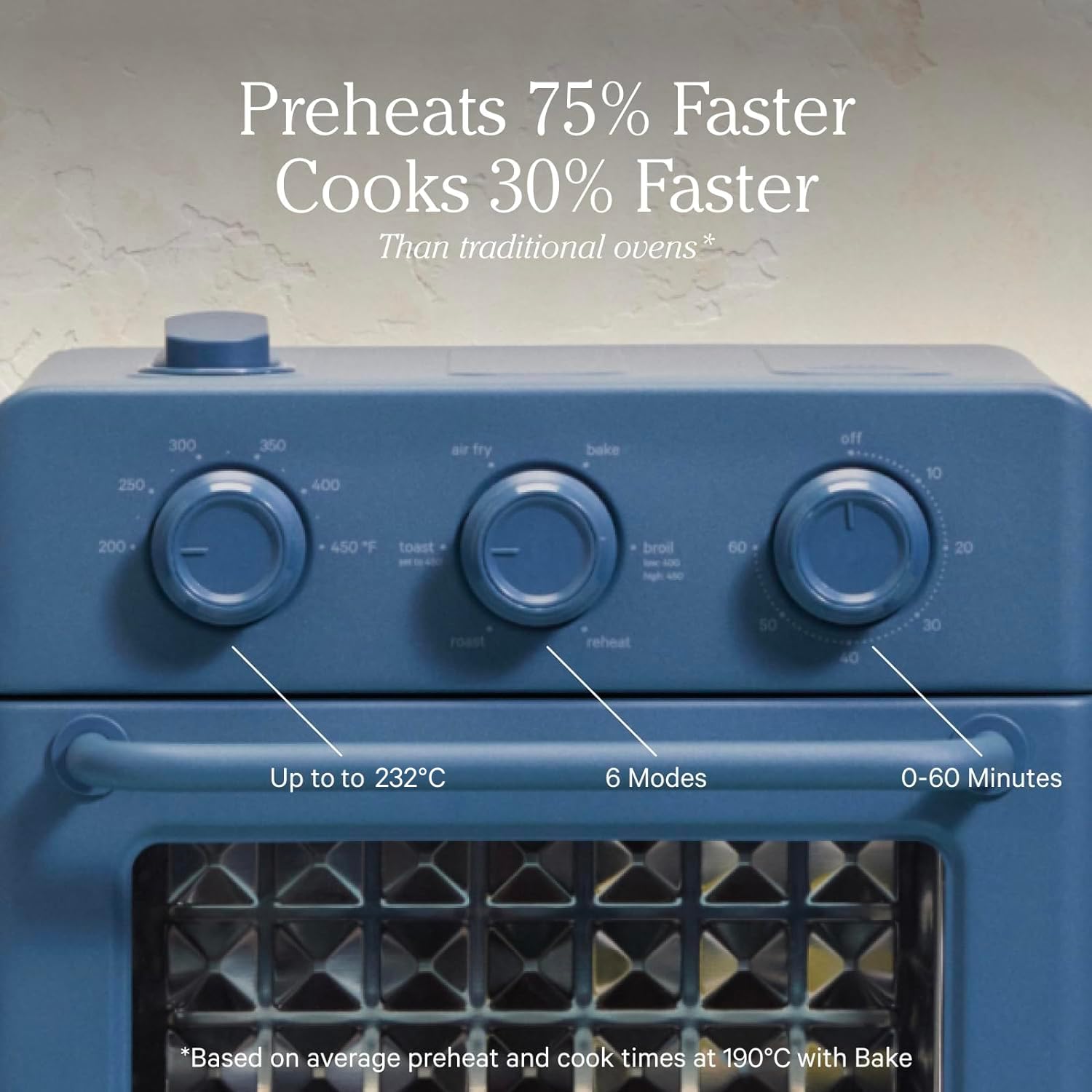 Rapid preheat feature saves time for weeknight meals in the Wonder Oven.