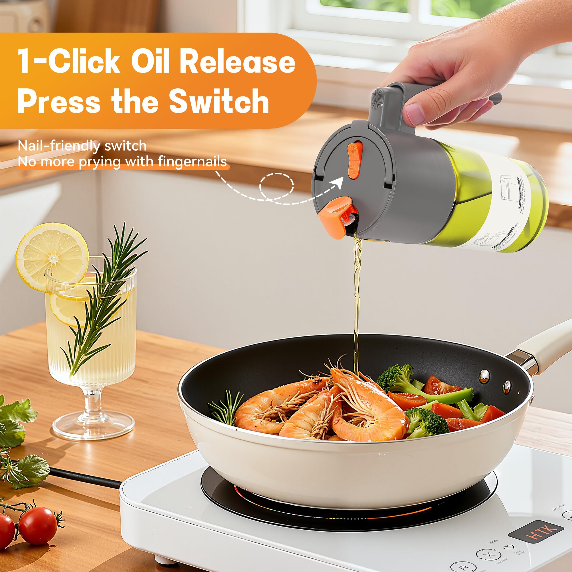OurCabecue dual-filling options allow easy refills with or without removing the cap.