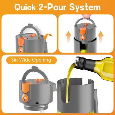 OurCabecue dual-switch design provides easy spray control and smooth pouring.