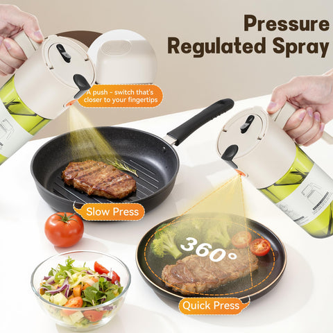 OURCABECUE dual-switch pour-spray design for easy control at hand.