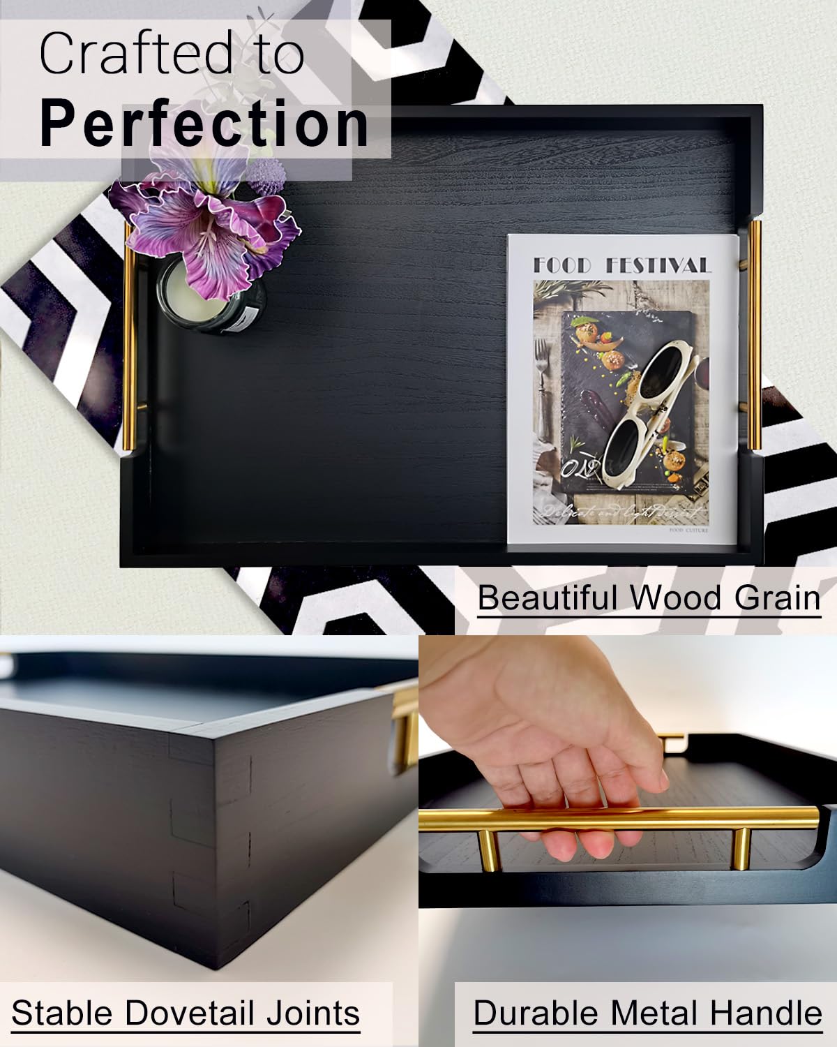 OurMiao charcuterie board tray elevates gatherings with a stylish, functional surface.