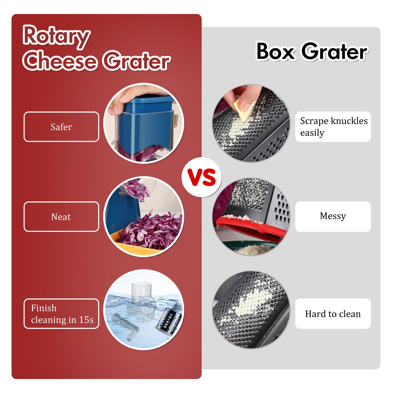 Ourokhome suction base keeps the unit steady on a smooth countertop.