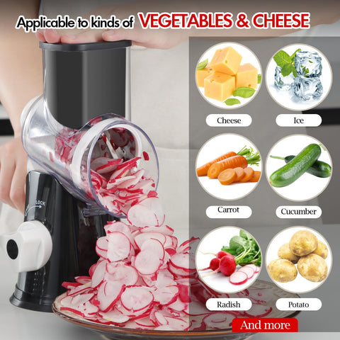 Ourokhome suction base keeps the grater steady on counters.