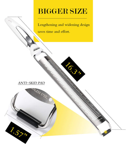 Ourokhome citrus zester handles lime zest and nutmeg for finishing touches.