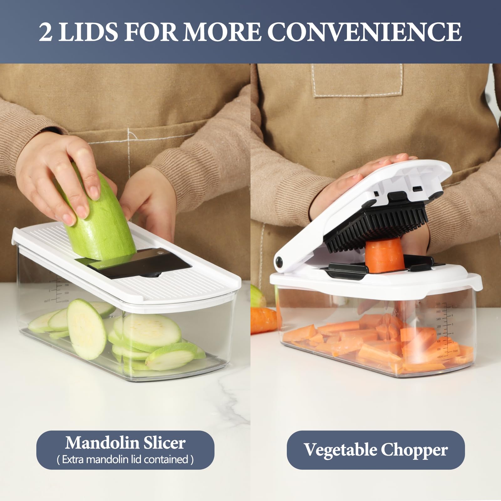 Ourokhome collection tray 2L keeps chopped ingredients organized and mess-free