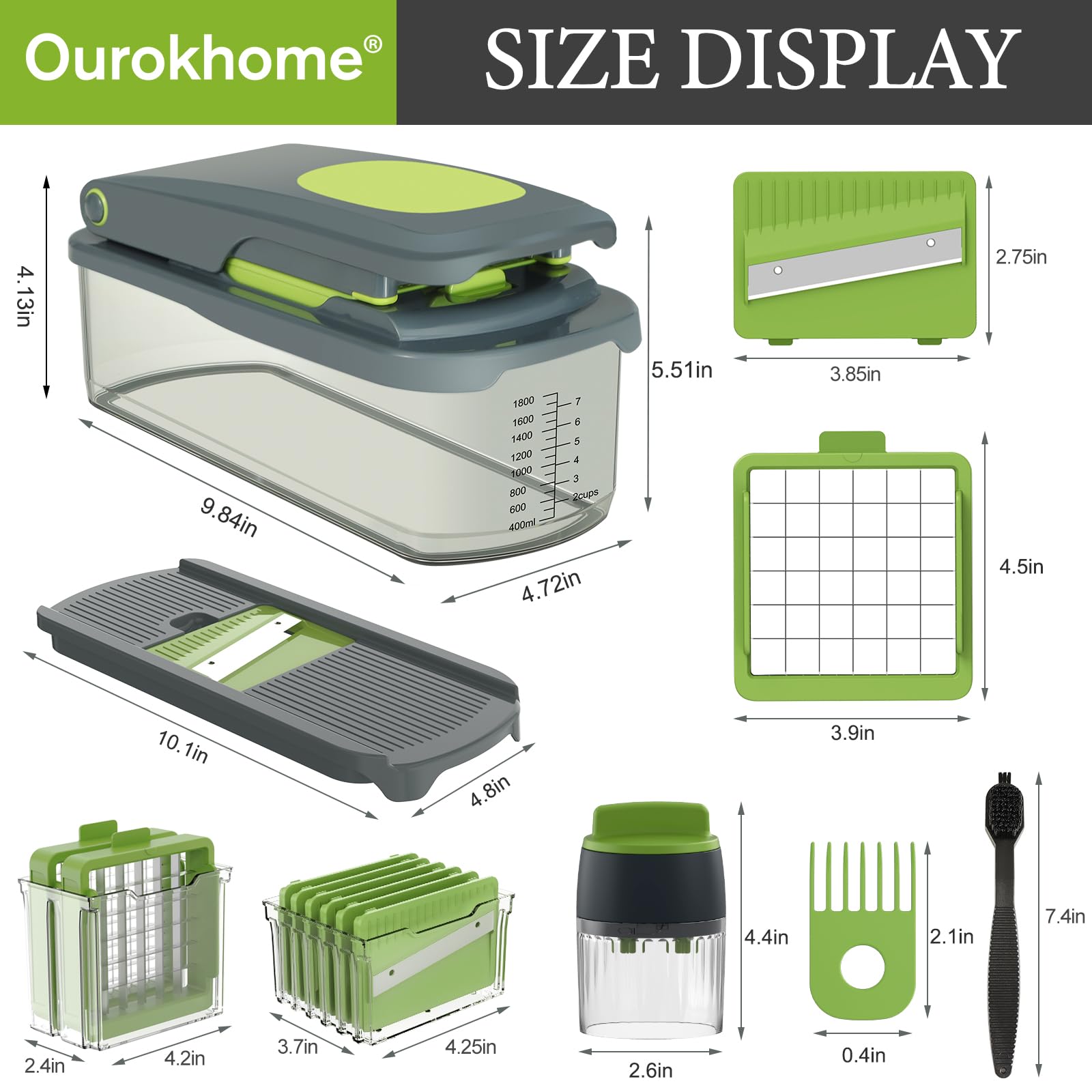 Ourokhome collection tray catches chopped ingredients neatly