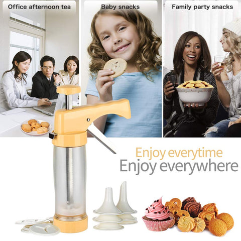 Ourokhome cookie press easy-clean parts detaching for quick wash.