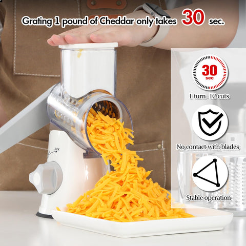 Ourokhome drum grater extra fine blade for finer cheese dust.