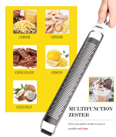 Ourokhome ginger zester makes fine shavings to elevate sauces and teas.