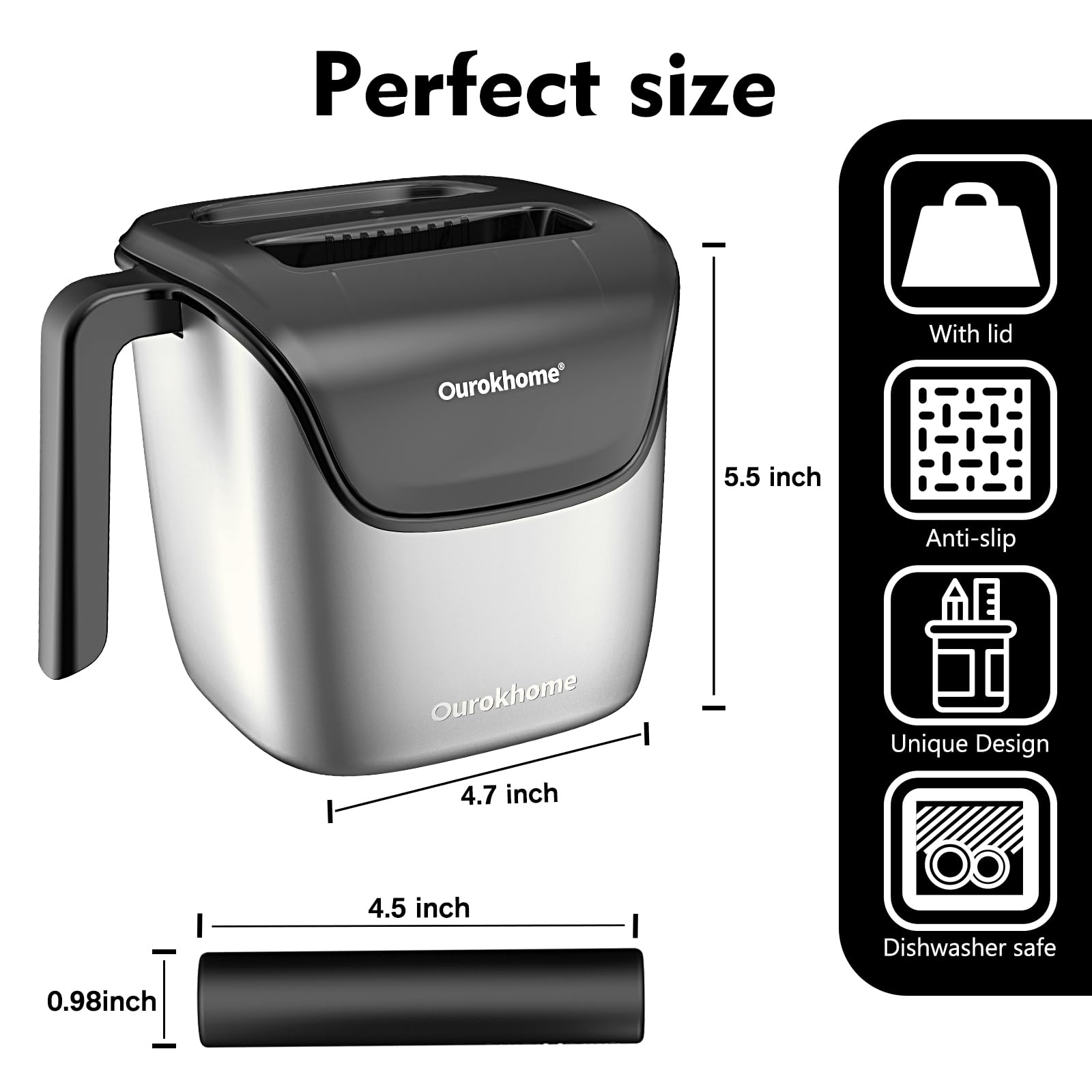Ourokhome knock box is dishwasher safe for easy cleanup