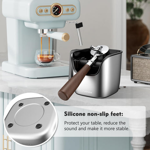 Ourokhome knock box with noise-dampening base during taps