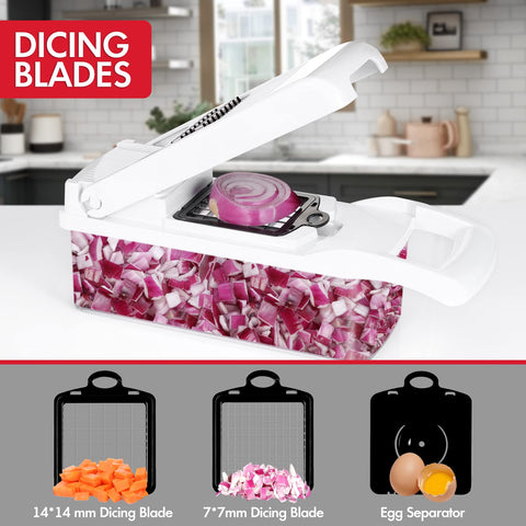 Ourokhome mandoline-slicer image highlights precise slicing for salads and garnishes.