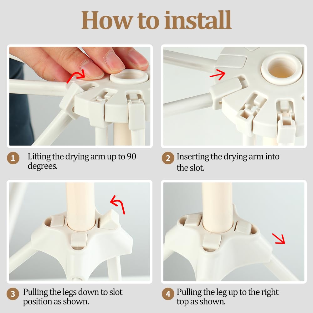 Ourokhome easy tool-free assembly for quick setup and cleanup.