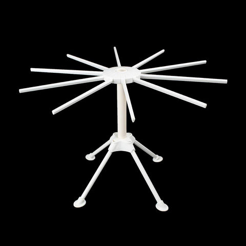 Ourokhome pasta drying rack shows a stable four-foot base for steady noodle hanging.