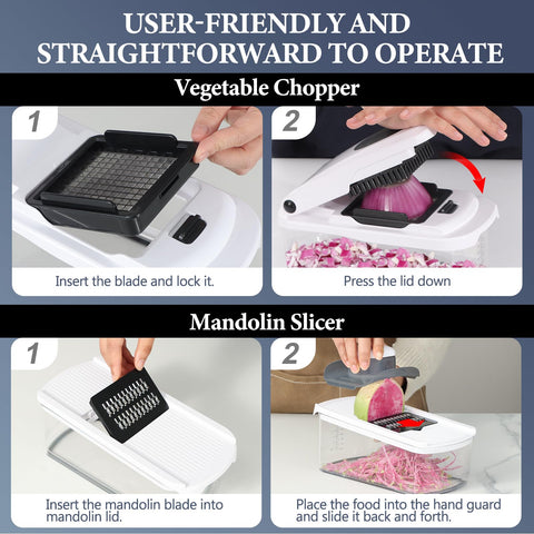 Ourokhome removable pusher makes adding ingredients easier and cleaning simpler