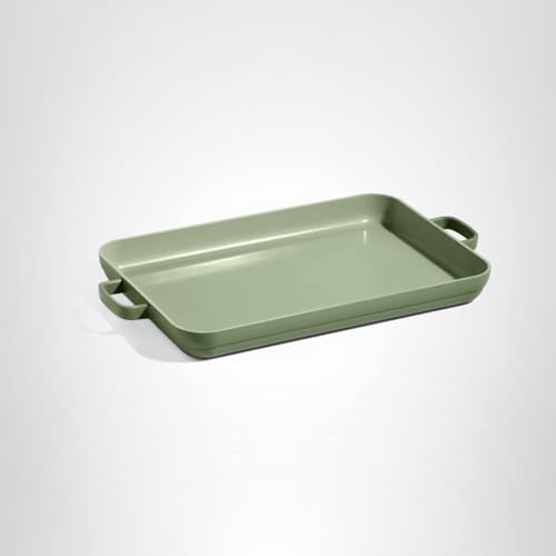 Our Place Griddle Pan easy‑clean ceramic surface after cooking.