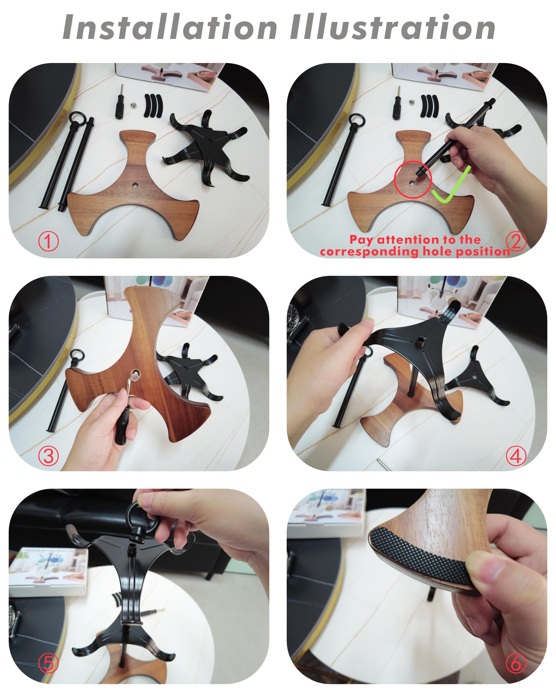 Ouseen Mug Holder Tree neatly displays on a kitchen counter